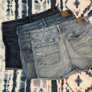 American Eagle Midi Denim Shorts - 3 pair